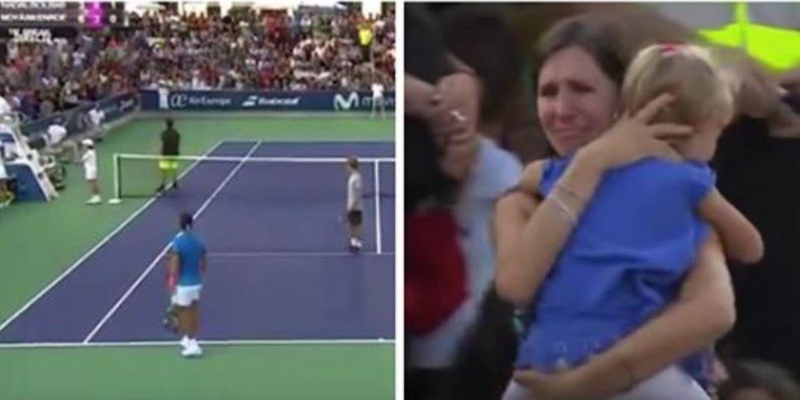 A kislány eltűnik a közönség soraiban – ekkor a teniszvilág legnagyobb sztárja mindenkit meglep