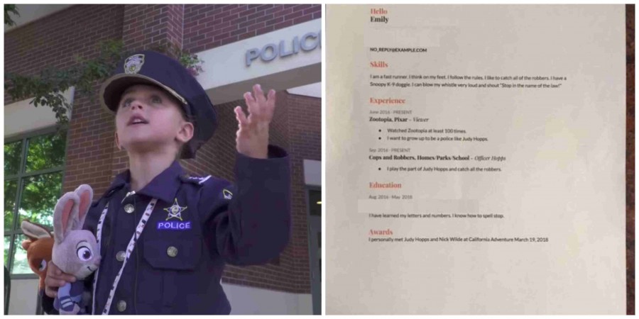 A 4 éves kisgyerek munkára jelentkezett a rendőrségnél 